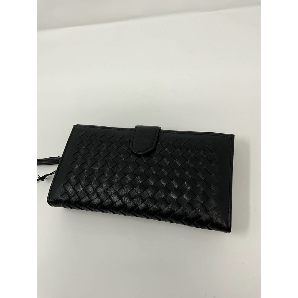 NWT Vegan Leather Black Credit‎ card Wallet